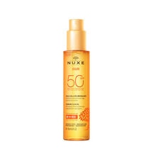 ACEITE BRONCEADOR NUXE SUN CON SPF 50 PARA ROSTRO Y CUERPO